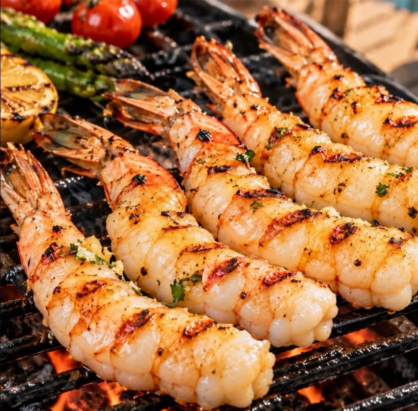 Frozen Port65 Wild-Caught Australian King Prawn (Peeled, Tail On) — 160g (4–5 pcs)