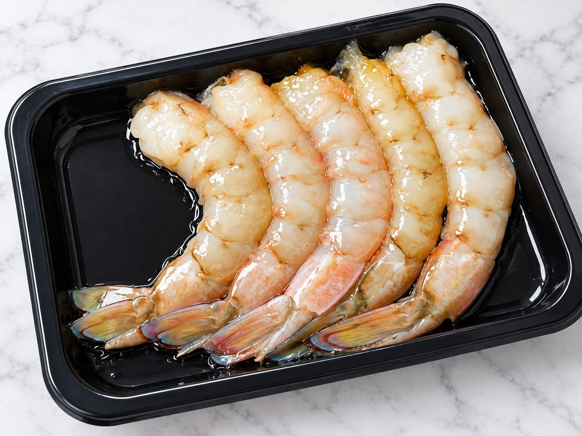 Frozen Port65 Wild-Caught Australian King Prawn (Peeled, Tail On) — 160g (4–5 pcs)