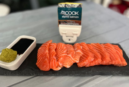 Chilled Mt Cook NZ King Salmon Sashimi 150g