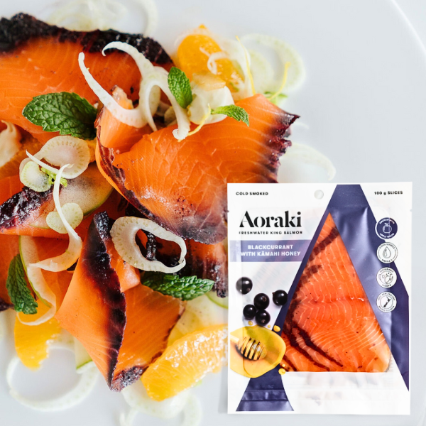 Frozen Aoraki NZ King Cold Smoked Salmon Platter (1 Original + 1 Blackcurrant)