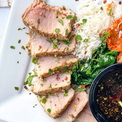 Frozen Tuna Steak 85-140g per piece, 3-5 pieces per pack of 500g (Bundles available)