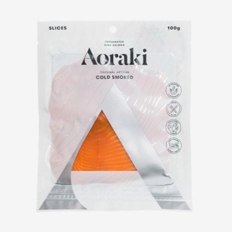 Frozen Aoraki NZ King Cold Smoked Salmon 100g